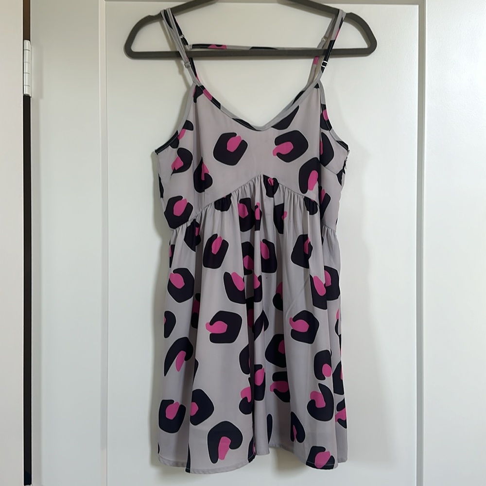 Toby Heart Ginger pink cheetah print dress